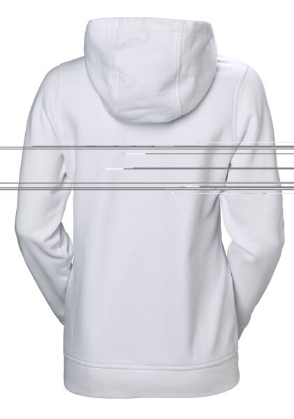 HELLY HANSEN W Logo Kapişonlu Kadın Hoodie Sweatshirt Beyaz - S