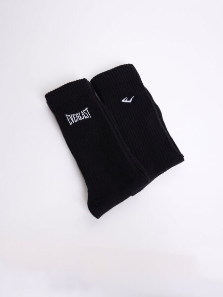 Everlast Logo Nakışlı 2'lü Siyah Çorap 42-45 - Siyah