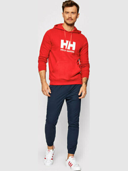 HELLY HANSEN Logo Kapişonlu Erkek Hoodie Sweatshirt