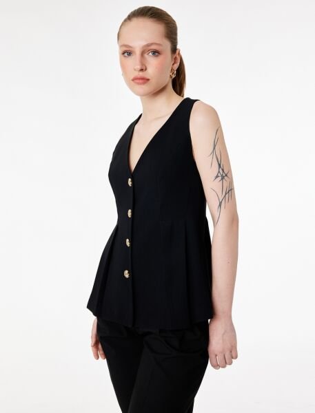 Koton Siyah Yelek 6Sak20096Uw Siyah - 42