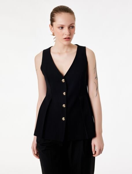 Koton Siyah Yelek 6Sak20096Uw Siyah - 42