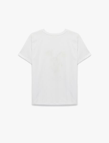 Koton Beyaz Tişört 6SAK50128EK Beyaz - XXL