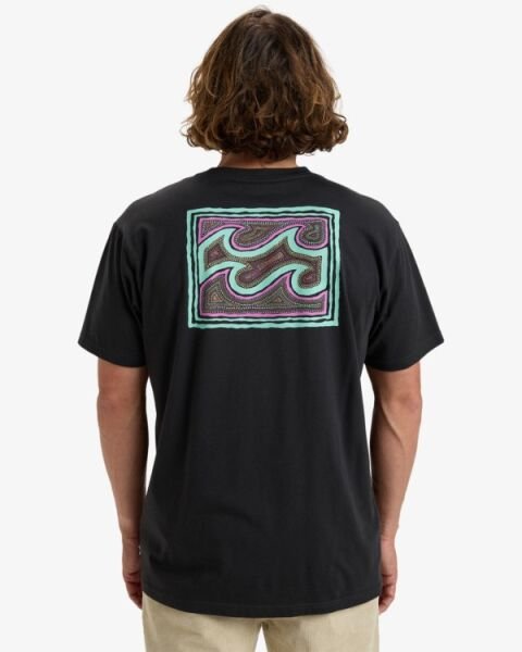 Billabong Crayon Wave Ss Erkek T-Shirt Siyah - XL