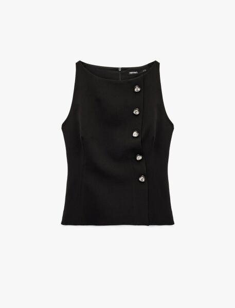 Koton Siyah Yelek 6Sak60190Pw Siyah - 44