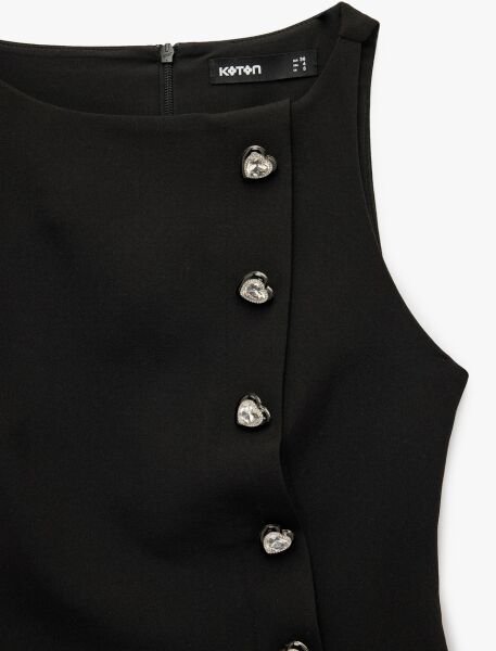 Koton Siyah Yelek 6Sak60190Pw Siyah - 44