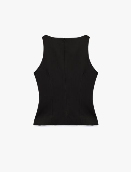 Koton Siyah Yelek 6Sak60190Pw Siyah - 44