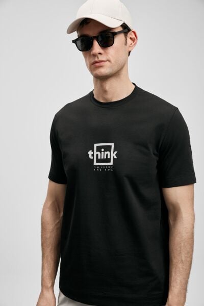 LUFIAN ERKEK THINK 111020310 Siyah - XXL