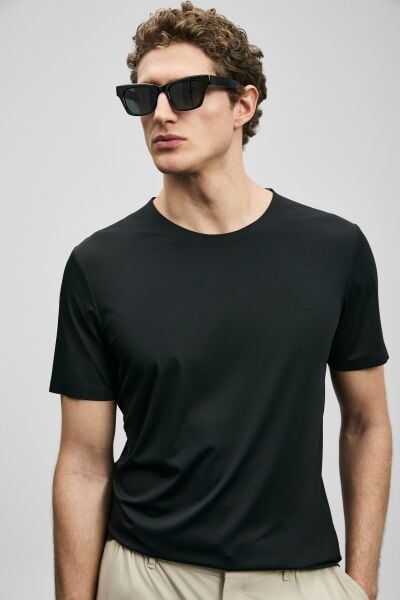 LUFIAN ERKEK ALTERO T-SHIRT 111020320 Lacivert - M