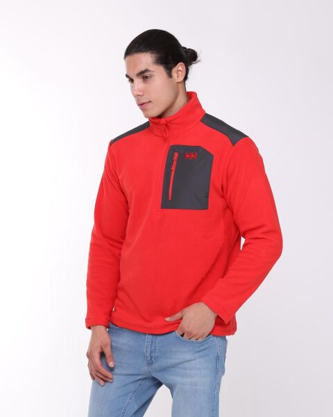 HELLY HANSEN Block Halfzip Erkek Polar L - ALERT RED