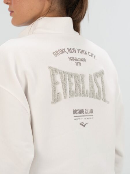Everlast Bronx NYC Kahverengi Kadın Sweatshirt M - Beyaz