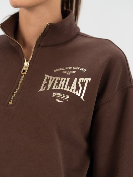 Everlast Bronx NYC Kahverengi Kadın Sweatshirt XS - Çikolata