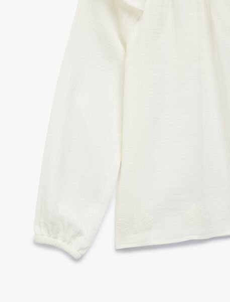 Koton Ekru Bluz 6Skg60057Aw Ekru - 9-10