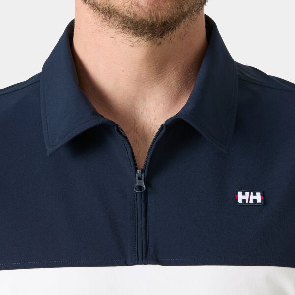 HELLY HANSEN Erkek Tişört LEVANTE QD 1/2 ZIP SS POLO T SHIRT HHA.54612 S - Navy
