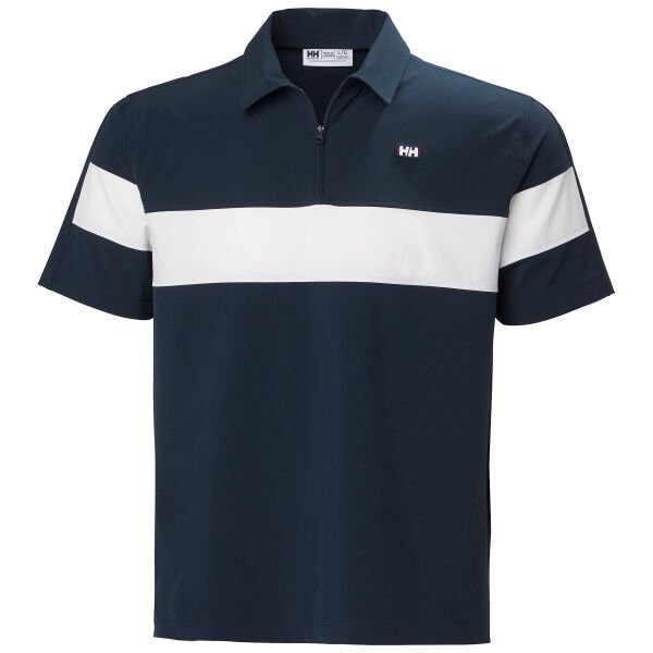 HELLY HANSEN Erkek Tişört LEVANTE QD 1/2 ZIP SS POLO T SHIRT HHA.54612 S - Navy