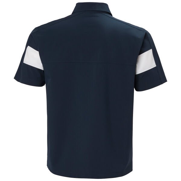 HELLY HANSEN Erkek Tişört LEVANTE QD 1/2 ZIP SS POLO T SHIRT HHA.54612 S - Navy