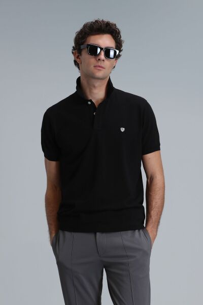 Lufian Erkek LAON POLO 111040230 Siyah - 3XL