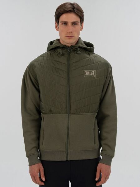 Everlast Boxing Club 2.0 Full Zip Haki Erkek Kalın Sweatshirt