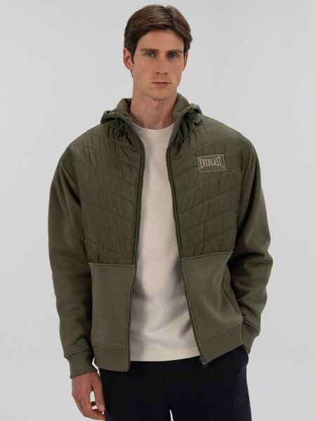 Everlast Boxing Club 2.0 Full Zip Haki Erkek Kalın Sweatshirt M - Haki