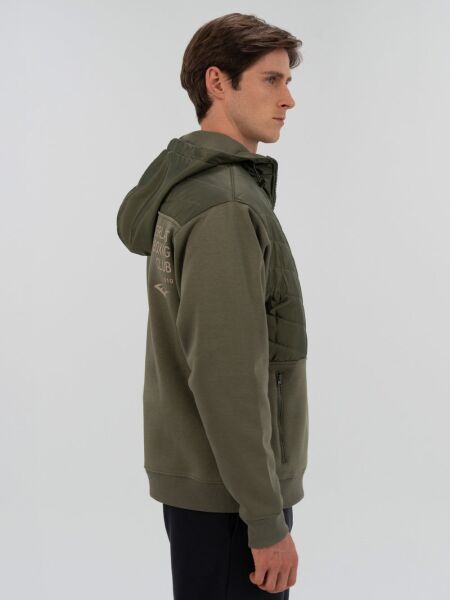 Everlast Boxing Club 2.0 Full Zip Haki Erkek Kalın Sweatshirt M - Haki