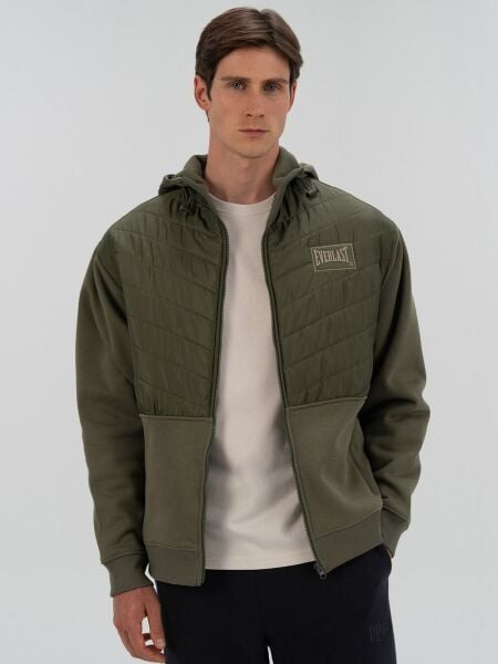 Everlast Boxing Club 2.0 Full Zip Haki Erkek Kalın Sweatshirt XL - Haki