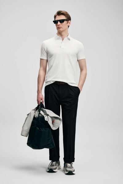 LUFIAN ERKEK JAXON POLO 111040241 Beyaz - S