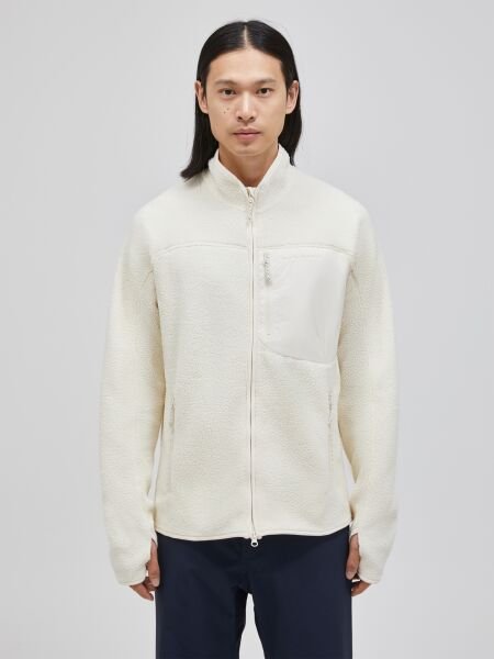 Peak Performance M Pile Zip Jacket Erkek Polar Beyaz - XL