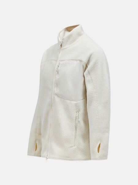 Peak Performance M Pile Zip Jacket Erkek Polar Beyaz - XL