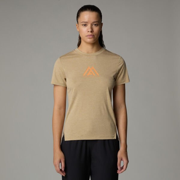 The North Face W Flex S/S Tee Ma Graphic Kadın T-Shirt Bej - S
