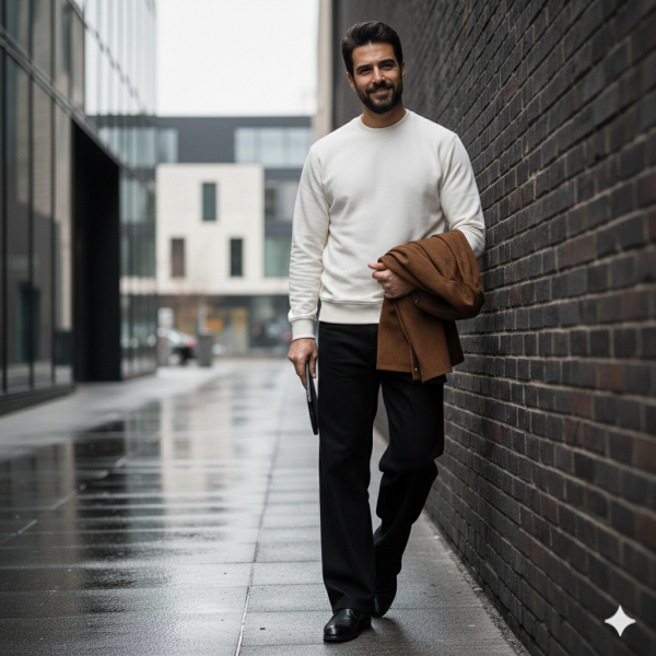 Privilege Pamuklu Sweatshirt Bisiklet Yaka Standart Rahat Kalıp (Regular Fit) Erkek/Kadın/Unisex XXL - Ekru