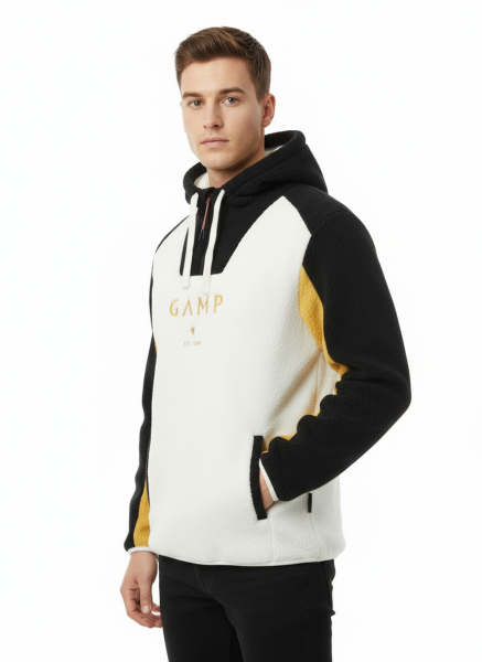 GAMP YARIM FERMUARLI PELUŞ Siyah - XXXL