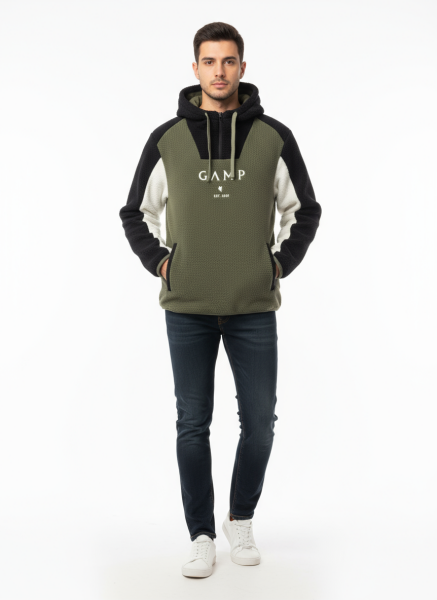 GAMP YARIM FERMUARLI PELUŞ Siyah - XXXL