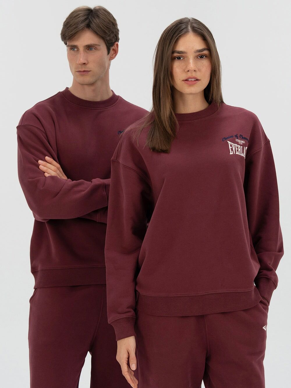 Everlast Heritage Champions Mürdüm Unisex Sweatshirt XS - Mürdüm