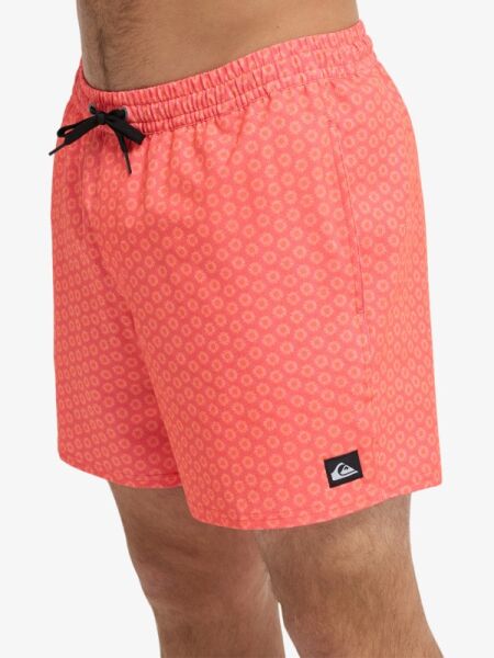 Quiksilver Stretch Printed Volley 16'' (Eqyjv04021) Erkek Deniz Şortu S - Hot Coral - Plaid_2