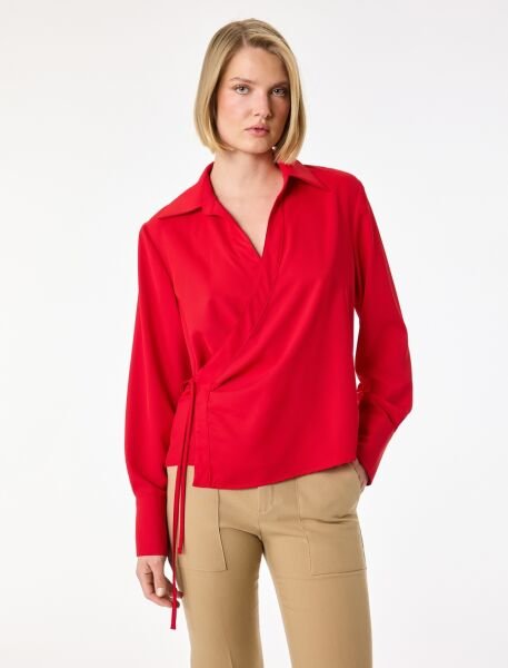 Koton Kırmızı Gömlek 6Sak60242Pw 44 - Kırmızı