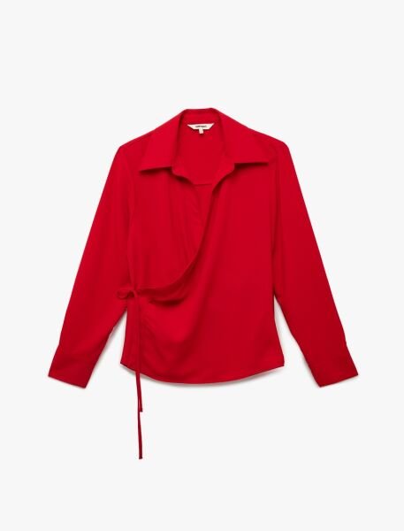 Koton Kırmızı Gömlek 6Sak60242Pw 44 - Kırmızı