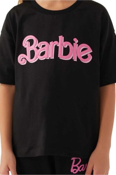 Barbie Barbie Kız Çocuk T-Shırt Süprem  Kumaş Siyah - 6-7