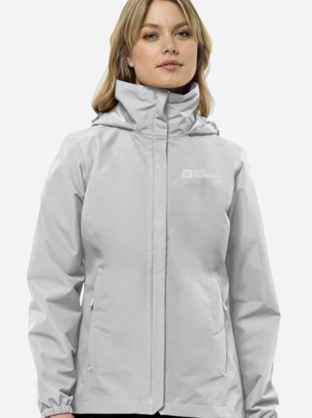 Jack Wolfskin  Kadın Mont Stormy Poınt 2L Jkt W 1111202 Gri - S