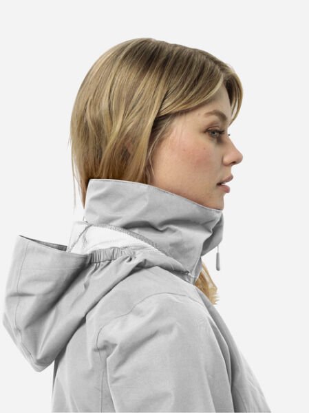 Jack Wolfskin  Kadın Mont Stormy Poınt 2L Jkt W 1111202 Gri - S