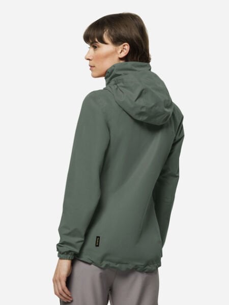Jack Wolfskin  Kadın Mont Stormy Poınt 2L Jkt W 1111202 Koyu Yeşil - XS