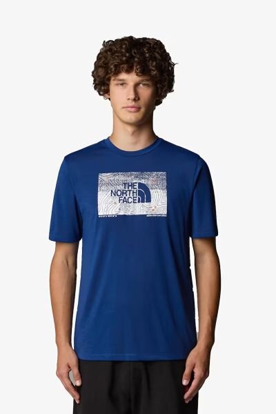 The North Face M Foundation Abstract Graphic Tee Erkek T-Shirt Lacivert - XL