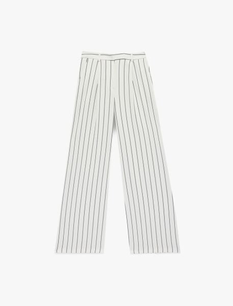 Koton Lacivert Çizgili Pantolon 6Sak40124Pw Lacivert - 42