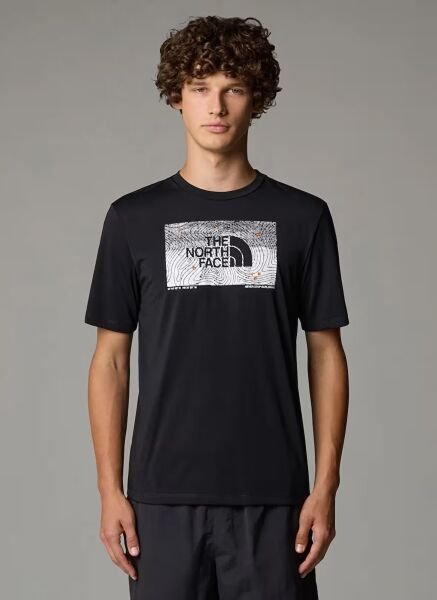 The North Face M Foundation Abstract Graphic Tee Erkek T-Shirt Siyah - M