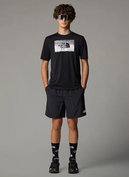 The North Face M Foundation Abstract Graphic Tee Erkek T-Shirt Siyah - XL