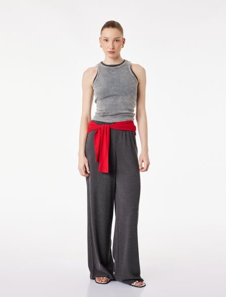 Koton Antrasit Pantolon 6Sak40083Ek Antrasit - XS