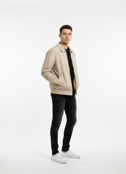 GAMP GÖMLEK YAKA BOMBER CEKET Siyah - XXXL