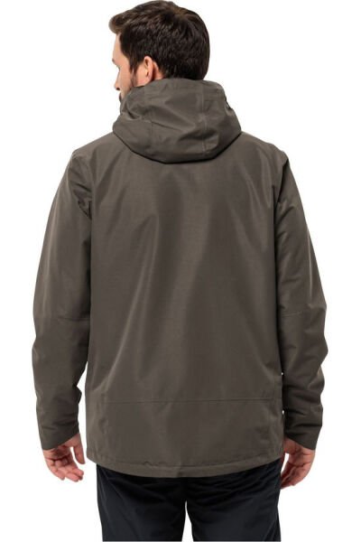 Jack Wolfskin LUNTAL 3IN1 JKT M Erkek Mont Kahverengi - L