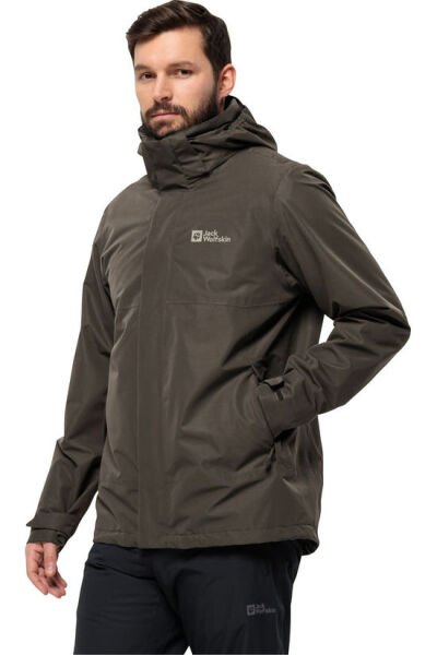 Jack Wolfskin LUNTAL 3IN1 JKT M Erkek Mont Kahverengi - L