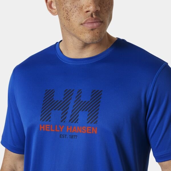 Helly Hansen Hh Tech Graphic Erkek T-Shirt Mavi - XL