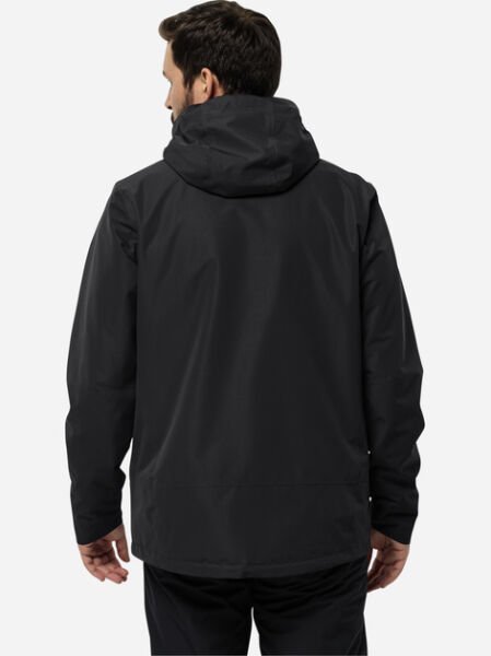Jack Wolfskin LUNTAL 3IN1 JKT M Erkek Mont Siyah - S