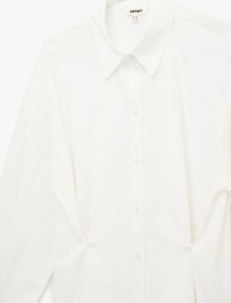 Koton Kırık Beyaz Gömlek 6Sak60132Pw Beyaz - 42